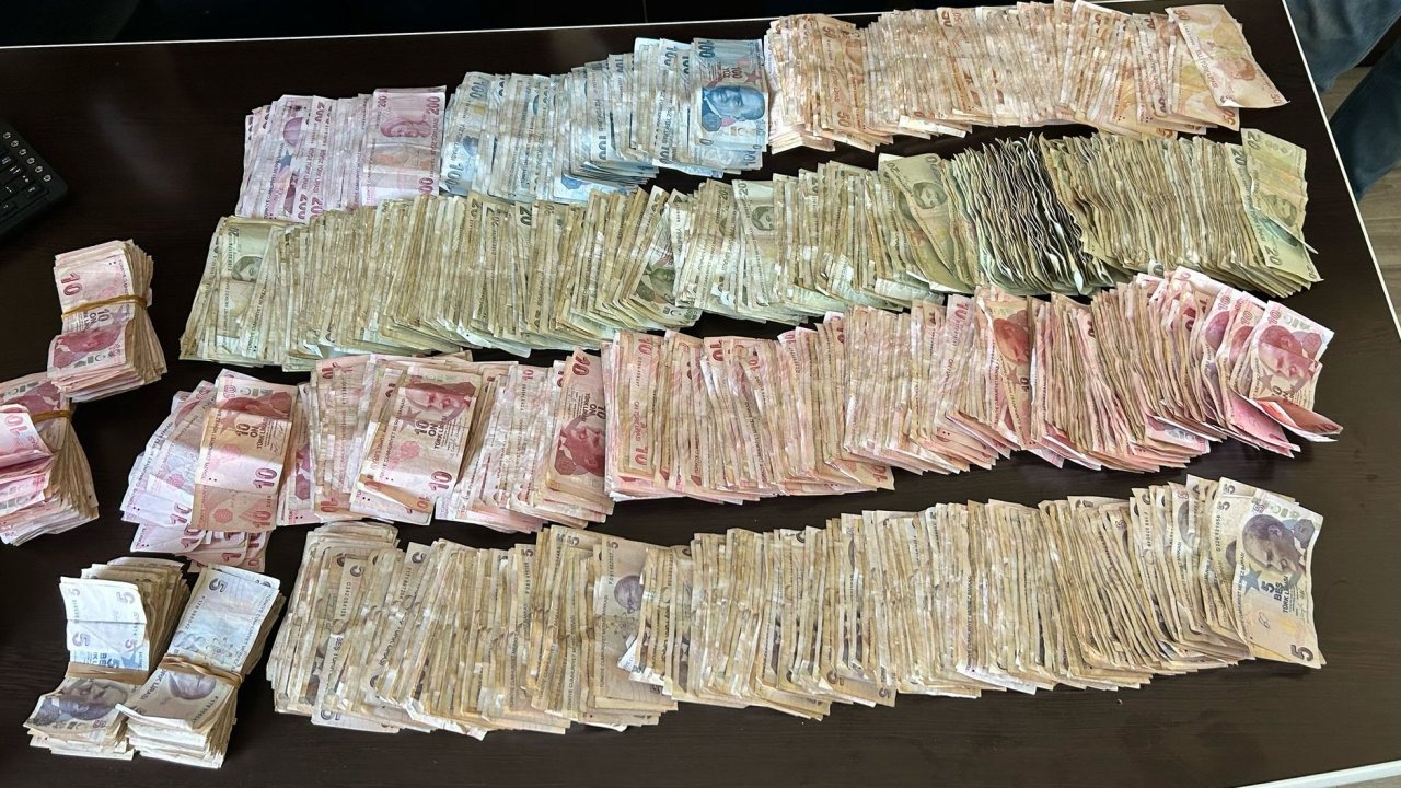 Dilencinin üzerinden 45 bin lira çıktı
