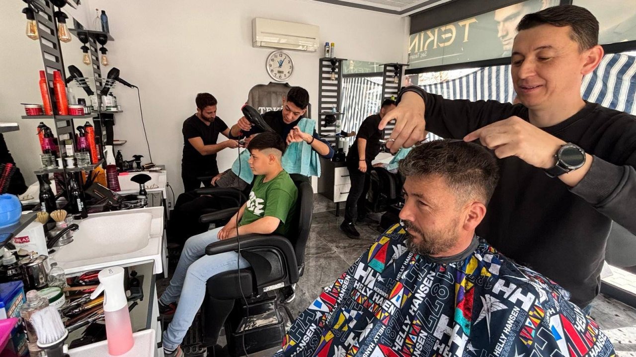 Berberlerde bayram mesaisi