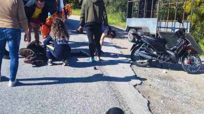 Manavgat’ta motosiklet kazası: 1 yaralı