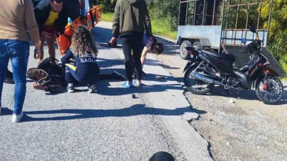 Manavgat’ta motosiklet kazası: 1 yaralı