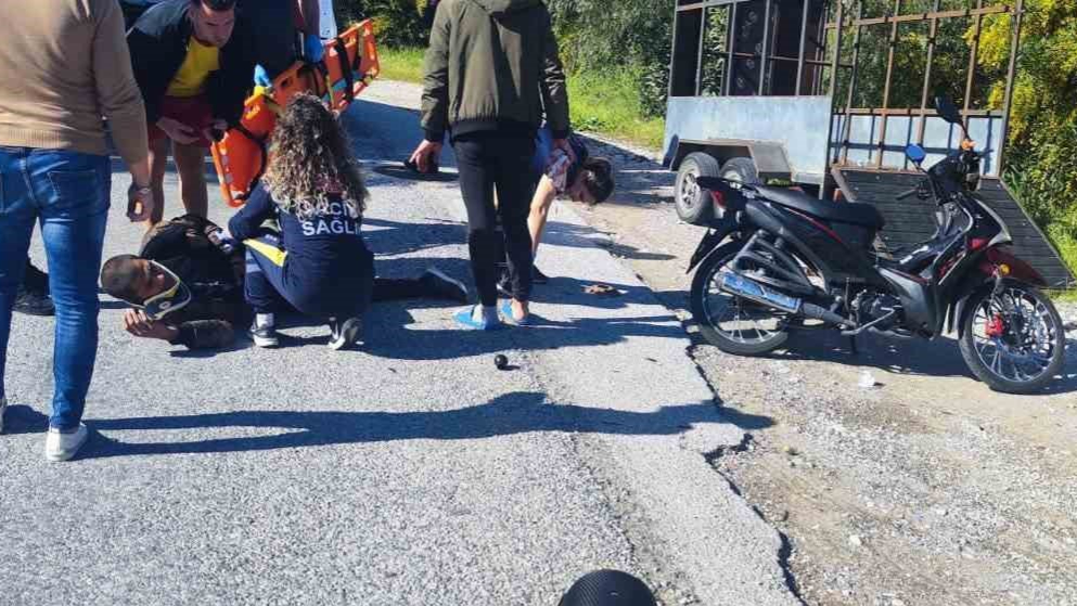 Manavgat’ta motosiklet kazası: 1 yaralı