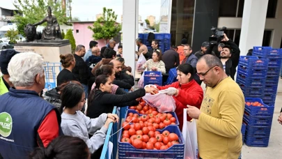Antalya Muratpaşa'dan 10 tonluk tarım desteği