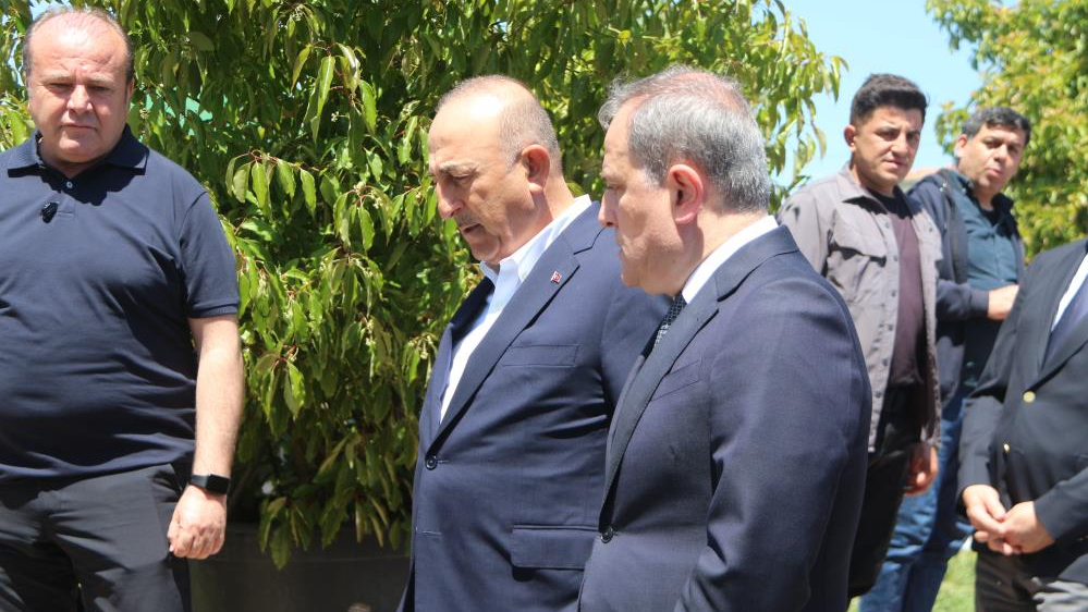 Azerbaycan Dışişleri Bakanı Bayramov'dan Çavuşoğlu'na taziye ziyareti