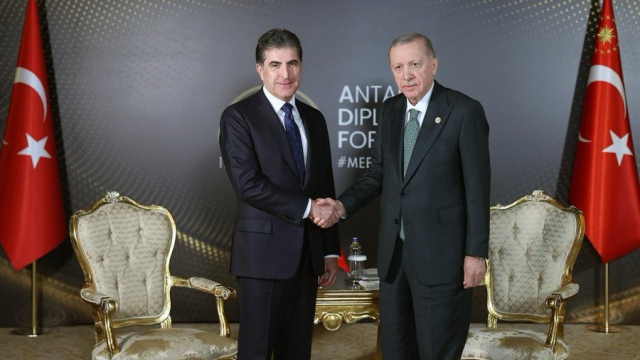 Cumhurbaşkanı Erdoğan, IKYB Başkanı Barzani’yi kabul etti