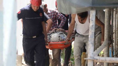 İnşaat işçisi villanın jeneratör odasına düşüp yaralandı