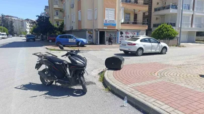 Manavgat’ta motosiklet ile otomobil çarpıştı: 1 yaralı