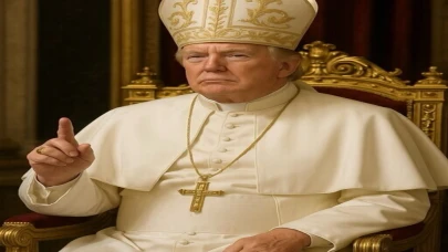 Trump, yapay zeka ile kendisini 'Papa' yaptığı bir fotoğraf paylaştı