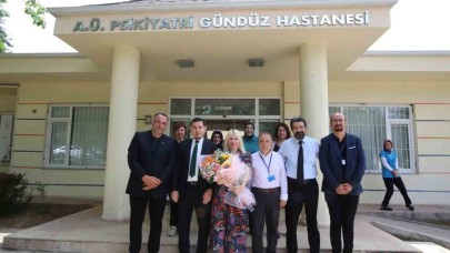 Rektör Özkan, tarım ve sanatla terapi edilen psikiyatri hastalarını ziyaret etti