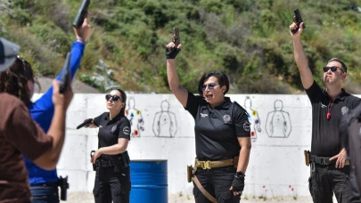 Antalya Emniyet Müdürlüğü Atış Poligonu'nda Zorlu Eğitimler