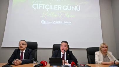 Başkan Böcek çiftçilerle bir araya geldi