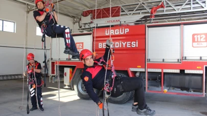 Mersin itfaiyesinden Ürgüp itfaiyesine eğitim