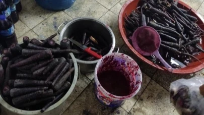 Hijyen kurallarının hiçe sayıldığı şalgam imalathanesi mühürlendi