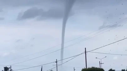 Alanya’da hortum korkuttu