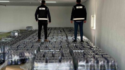 Cumhuriyet tarihinin en büyük alkol kaçakçılığı operasyonunun görüntüleri ortaya çıktı