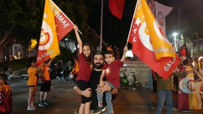 Galatasaray şampiyon oldu, Antalya sokaklara döküldü