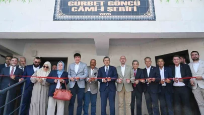 Gurbet Göncü Camii, dualarla hizmete açıldı