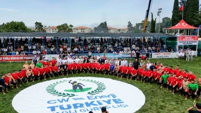 Manavgat’ta yağlı güreş coşkusu yaşanıyor