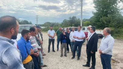 Serik’te dolu tarım arazilerine zarar verdi, hasar tespit çalışması başlatıldı