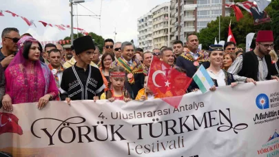 Uluslararası Yörük Türkmen Festivali ‘Yörük Göçü’yle açıldı, Antalya renk cümbüşüne döndü