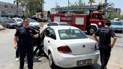 İtfaiye ile otomobil çarpıştı: 1 yaralı