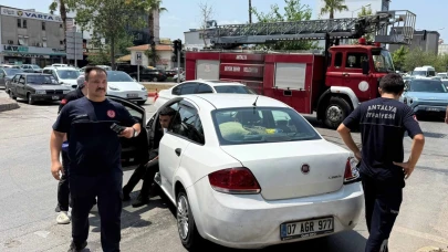 İtfaiye ile otomobil çarpıştı: 1 yaralı