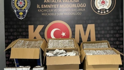 Antalya emniyetinden kaçakçılık operasyonu