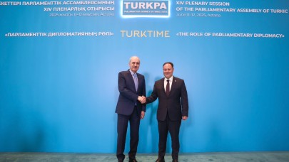 TBMM Başkan Kurtulmuş, KKTC Cumhuriyet Meclisi Başkanı Öztürkler ile görüştü