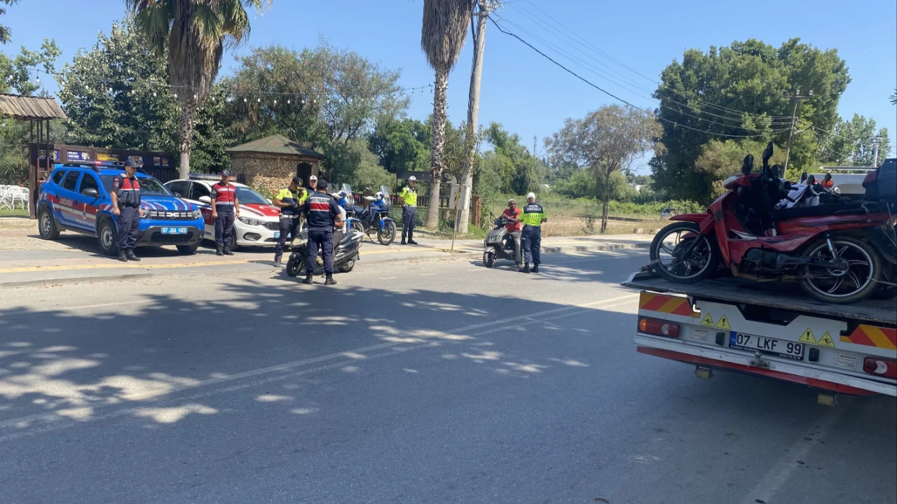 Kurallara uymayan motosiklet sürücülerine ceza yağdı