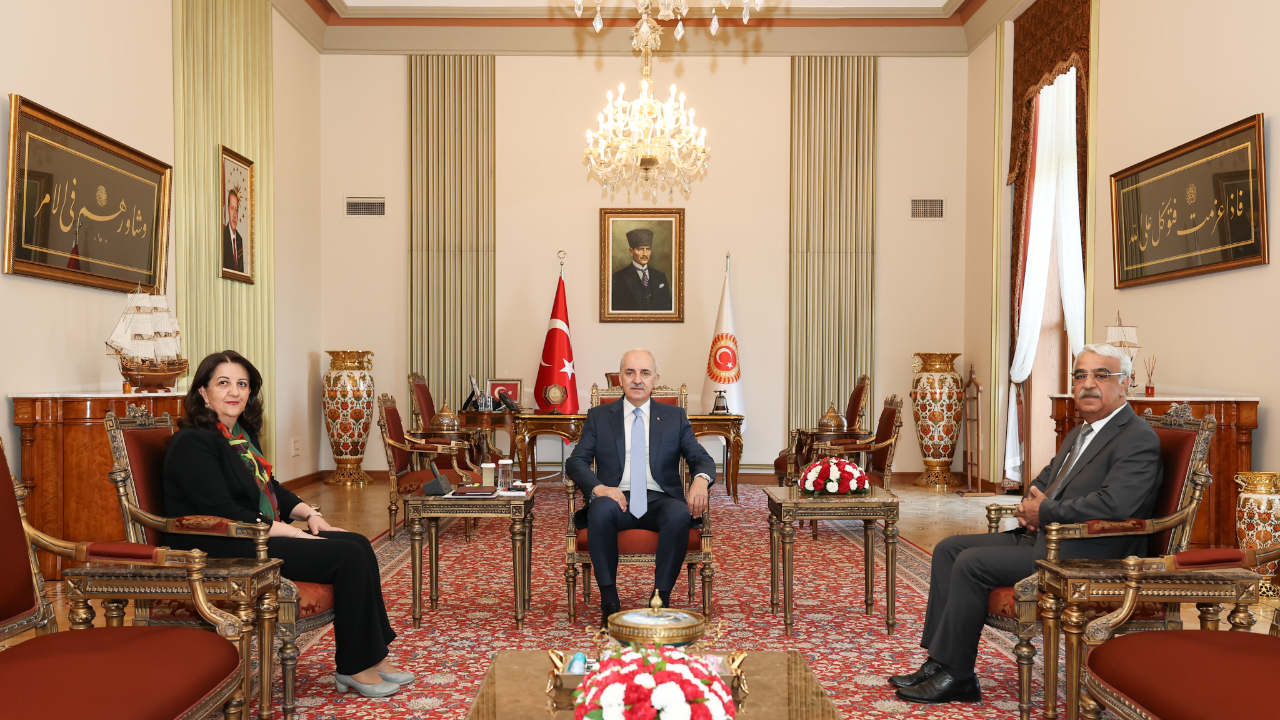 TBMM Başkanı Kurtulmuş, DEM Parti heyetini kabul etti