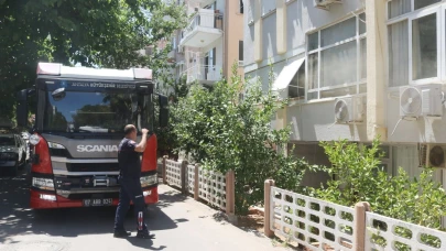 Mutfak yangınını itfaiye söndürdü