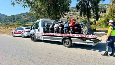 Alanya’da Jandarmadan motosiklet denetimi