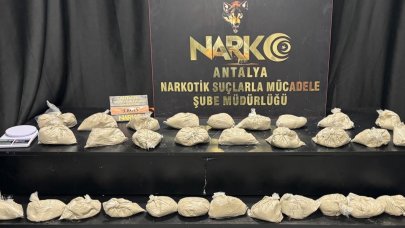 Antalya’da 15 kilogram eroin ele geçirildi