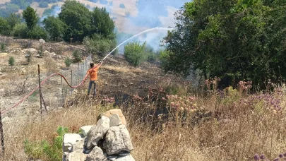 Antalya’da ormanlık alanı tehdit eden yangına müdahale ediliyor