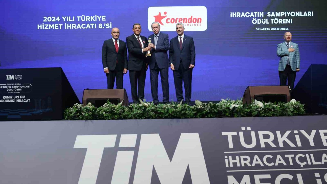 Corendon Airlines bir kez daha ihracat şampiyonları arasında