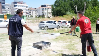 Kreş öğretmenleri yangın eğitimi aldı