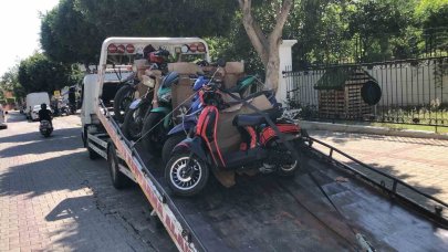 Kurallara uymayan motosiklet sürücülerine ceza yağdı