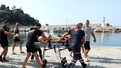 SUB yapan genç boğulma tehlikesi geçirdi, yardımına Deniz Polisi yetişti