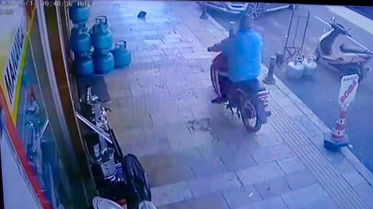 Tüpçü dükkanından mutfak tüpü çaldı