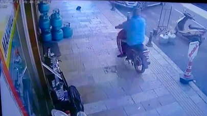 Tüpçü dükkanından mutfak tüpü çaldı