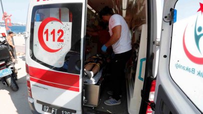 Varyanttan aşağı atılan scooter 15 yaşındaki çocuğun başına düştü