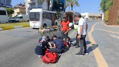 Yola taşan su kazaya neden oldu, motosiklet sürücüsü yaralandı