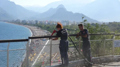 Varyanttaki otluk alanda çıkan yangın korkuttu