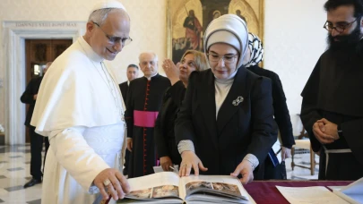 Emine Erdoğan, Papa 14’üncü Leo ile görüştü