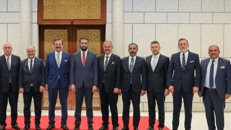 TOBB Başkanı Hisarcıklıoğlu, Suriye Cumhurbaşkanı Şara ile görüştü