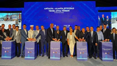 Antalya- Alanya arasını 36 dakikaya düşürecek otoyolun temeli atıldı
