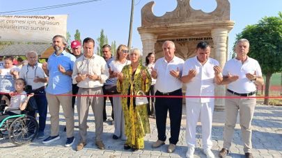 Safiye Soyman, vefat eden oğlu adına çeşme yaptırdı