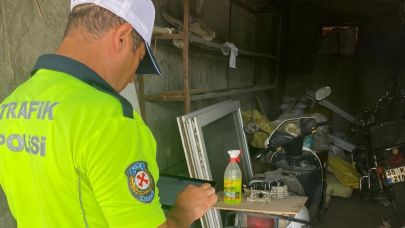 Gazipaşa’da motosiklet tamir ve yedek parça satışı yapan iş yerleri denetlendi