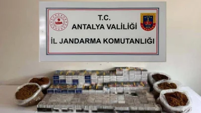 Alanya’da kaçak tütün operasyonunda 40 bin makaron ele geçirildi