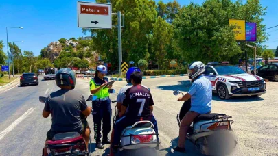 Antalya’da 3 bini aşkın motosiklet denetlendi, 80 araç trafikten men edildi