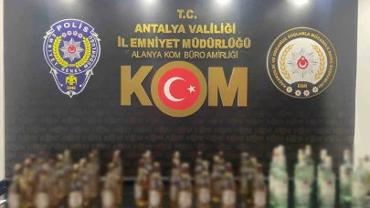 Antalya’da son 1 haftada çok miktarda kaçak içki ve tütün ele geçirildi